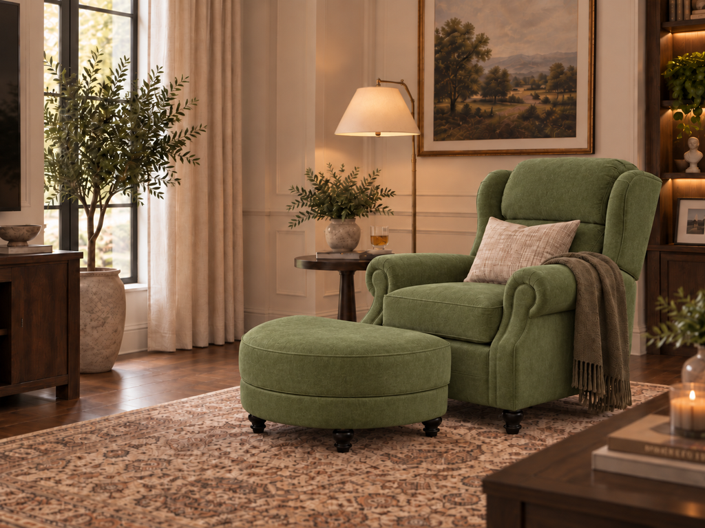 The Roosevelt Tilt & Ottoman