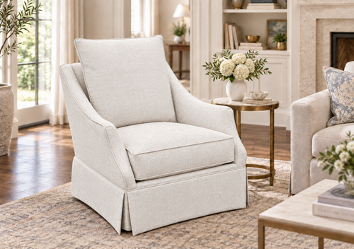 The Avery Skirted - Swivel Glider