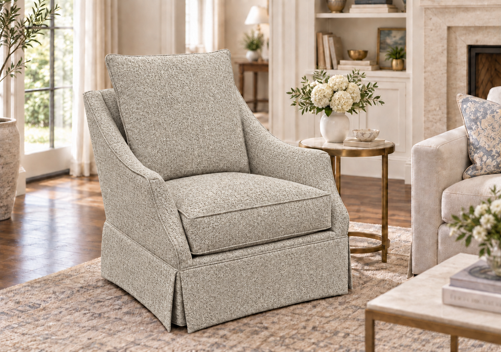 The Avery Skirted - Swivel Glider