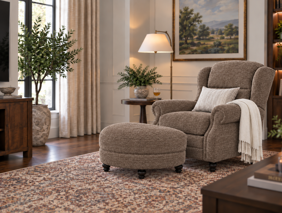 The Roosevelt Tilt & Ottoman