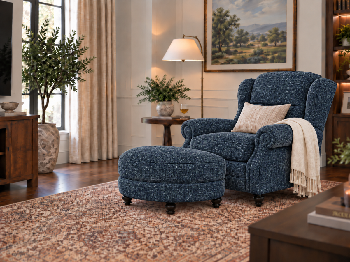 The Roosevelt Tilt & Ottoman