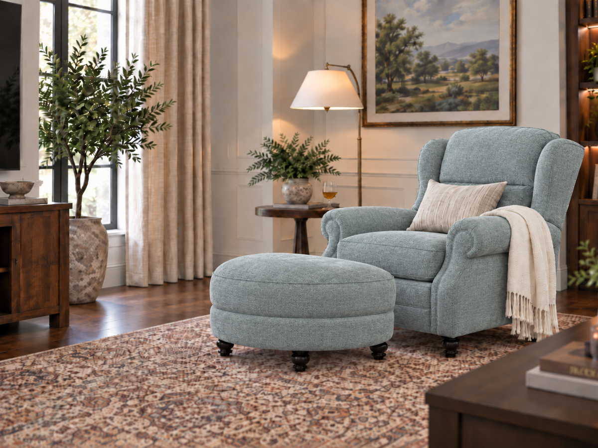 The Roosevelt Tilt & Ottoman